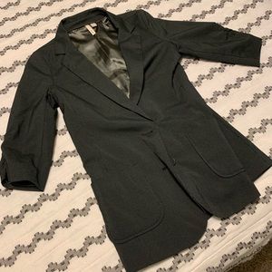 Gray pinstripe blazer